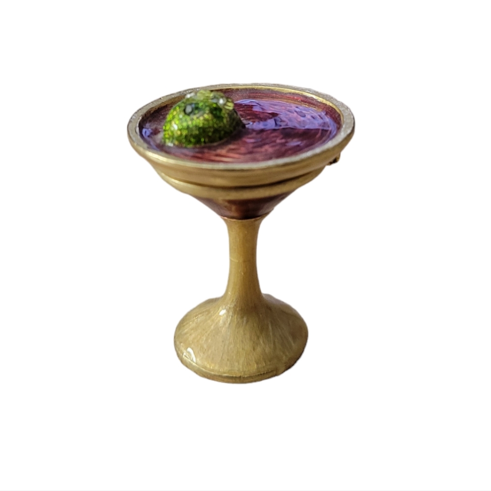 Monet Martini Trinket Box
